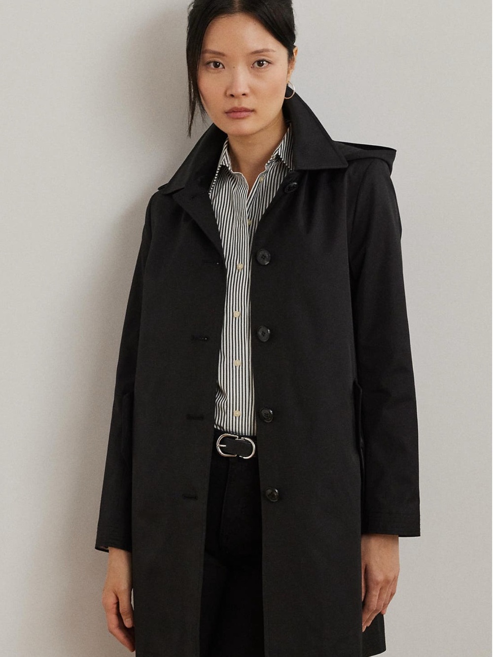 NWT Ralph Lauren Balmacaan Hooded Raincoat